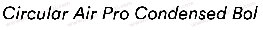 Circular Air Pro Condensed Bold字体转换